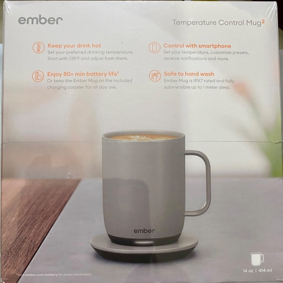 EMBER Gen 2 TEMPERATURE CONTROL MUG 14oz BRAND NEW IN SEALED BOX Slate Gray - Picture 12 of 12